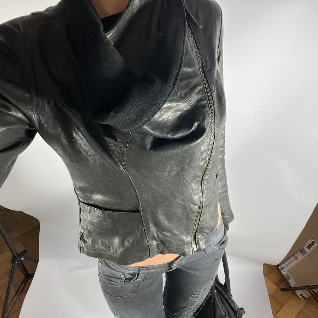 VINTAGE ASYMMETRICAL CROP JACKET