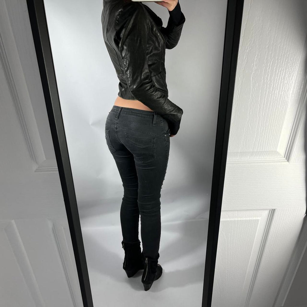 VINTAGE ASYMMETRICAL CROP JACKET