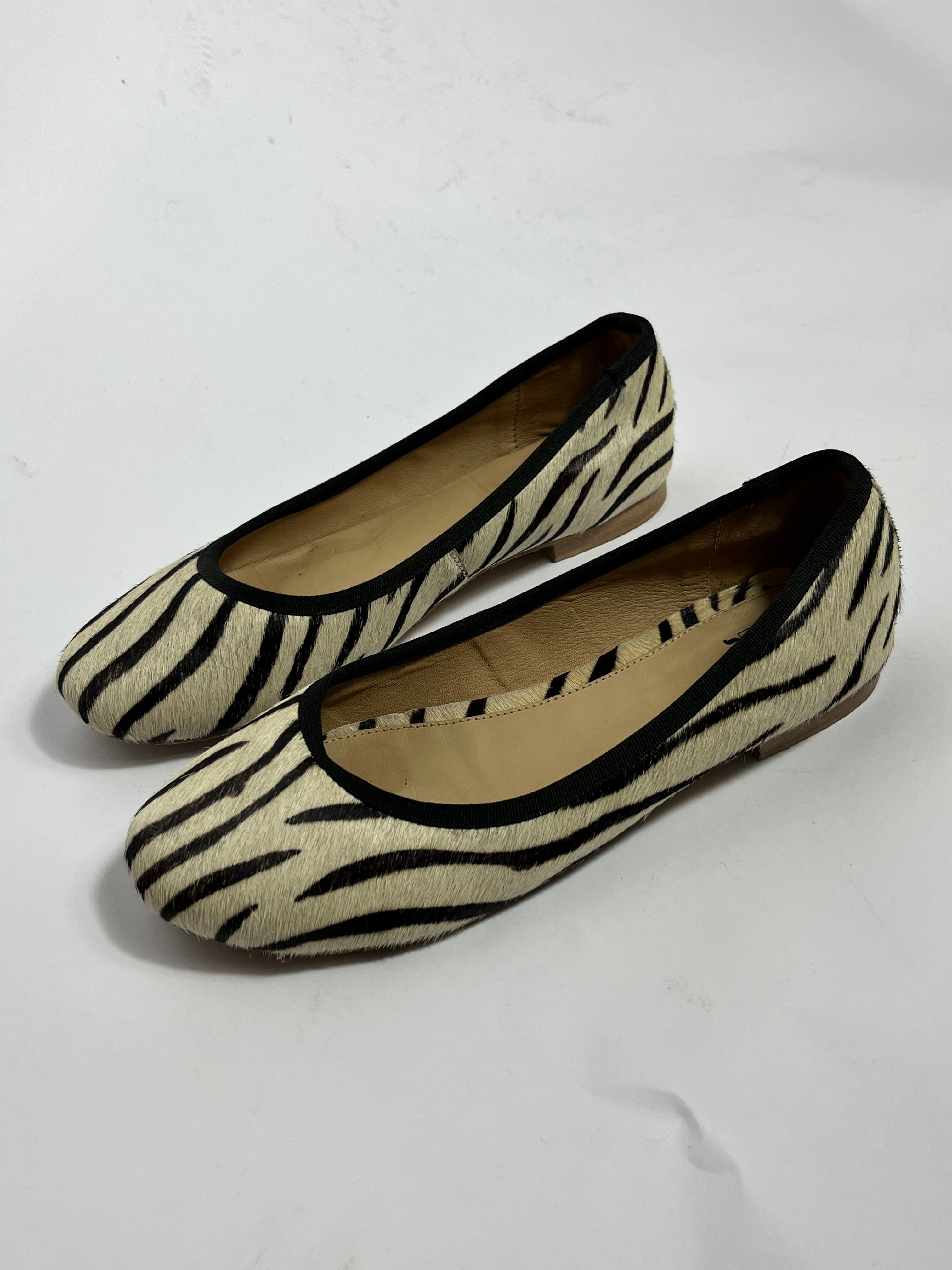 VINTAGE PONY FUR BALLERINA FLATS EU40