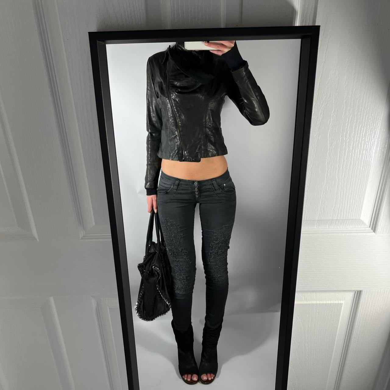 VINTAGE ASYMMETRICAL CROP JACKET