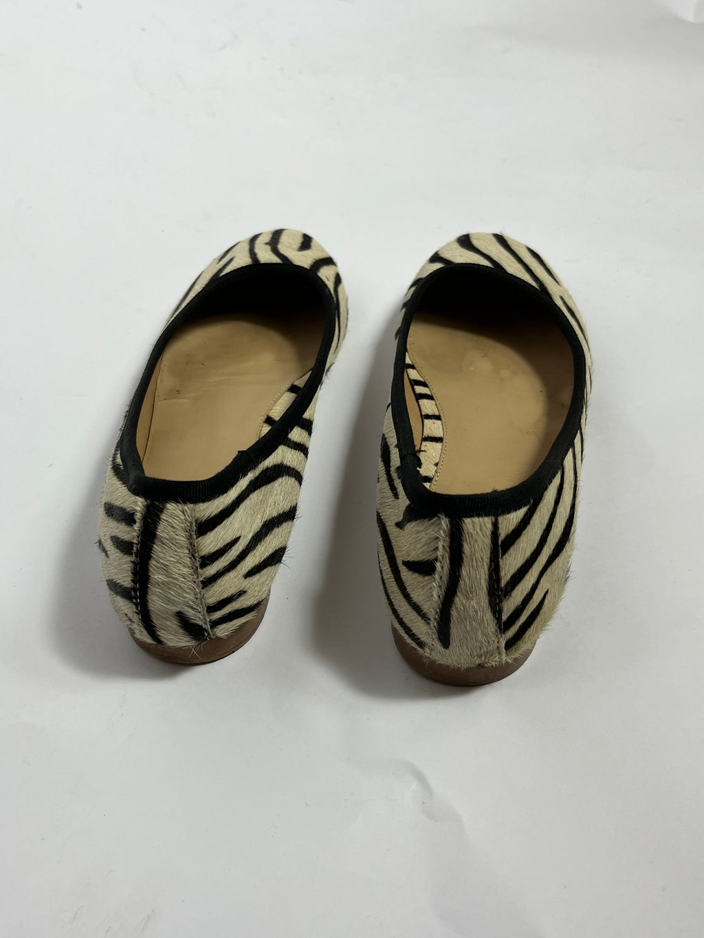 VINTAGE PONY FUR BALLERINA FLATS EU40