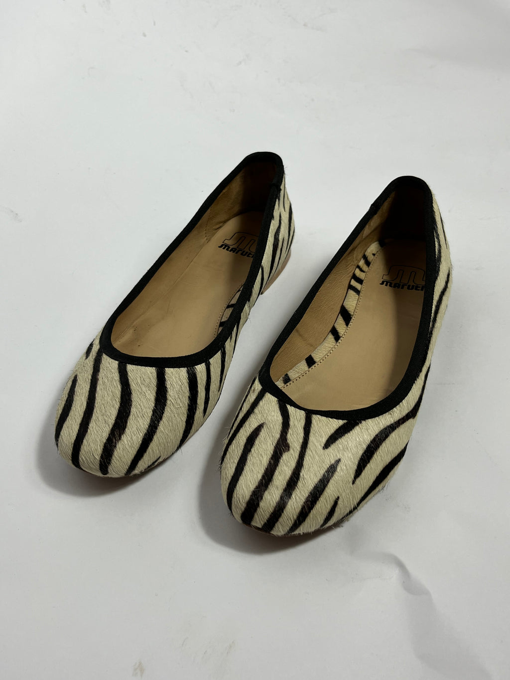 VINTAGE PONY FUR BALLERINA FLATS EU40