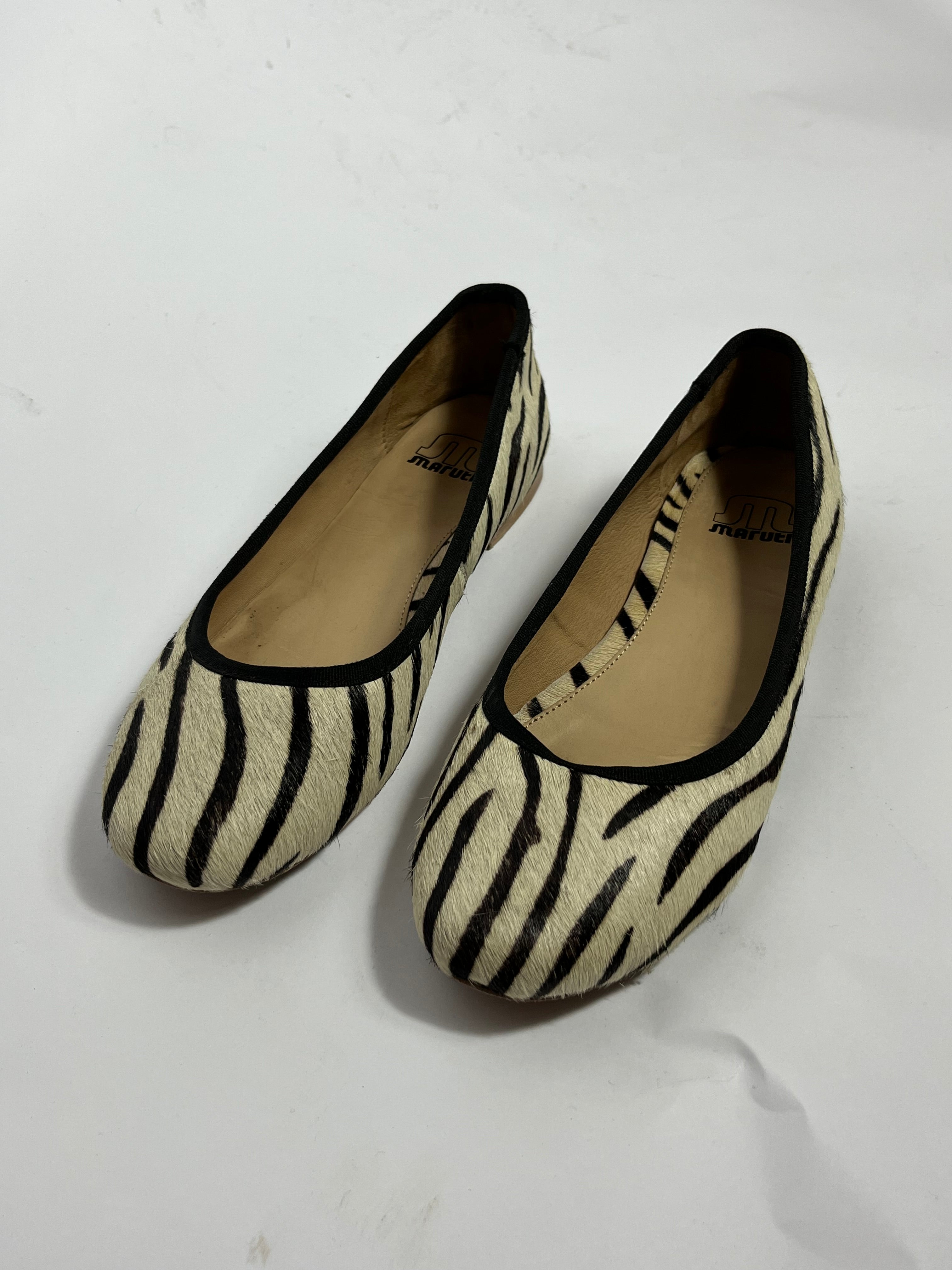 VINTAGE PONY FUR BALLERINA FLATS EU40
