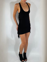 Load image into Gallery viewer, BLACK FRINGE DRESS
