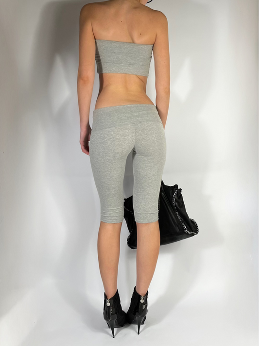 GREY CAPRI PANTS
