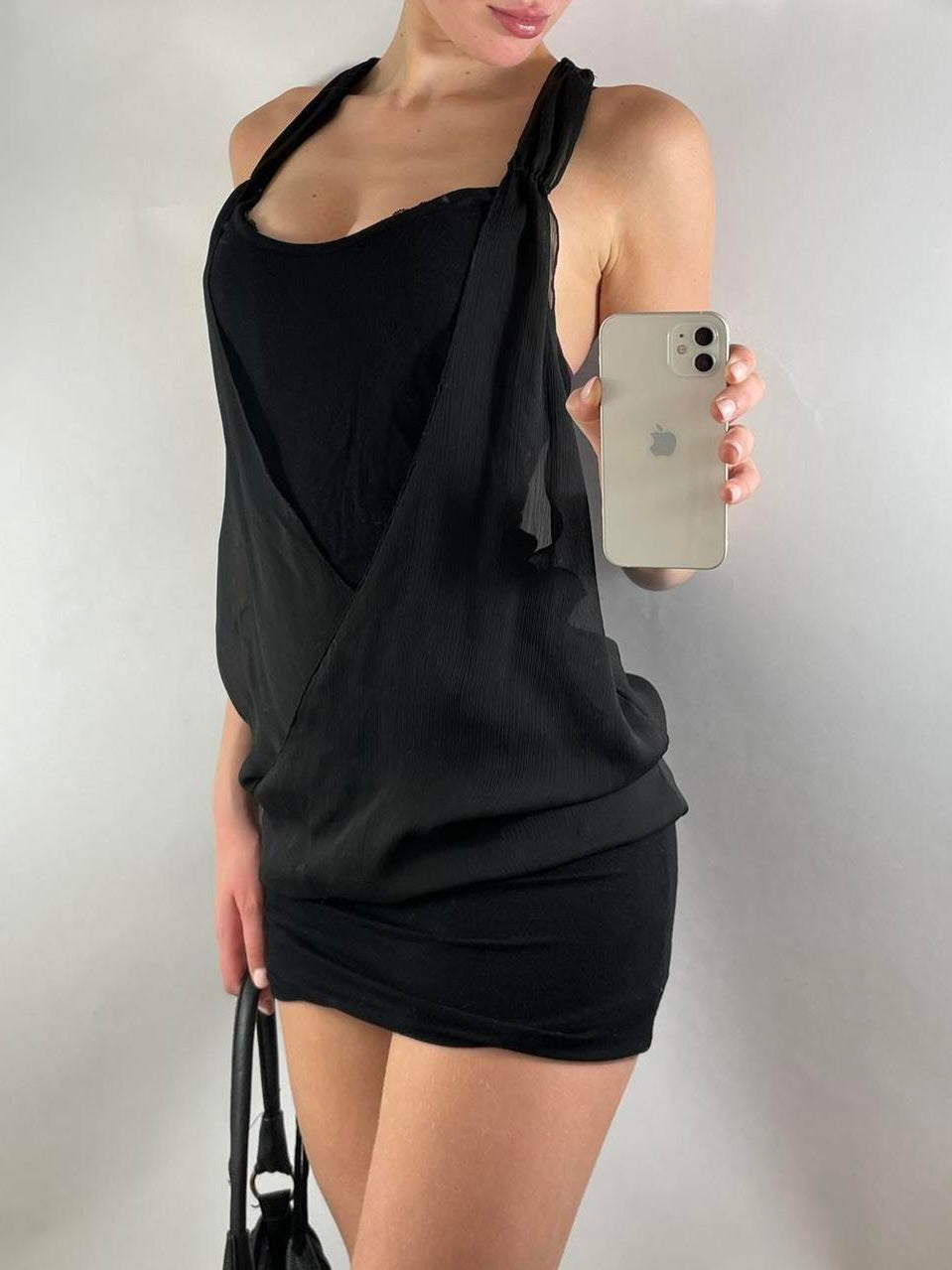 VINTAGE GUESS DOUBLE LAYERED MINI DRESS