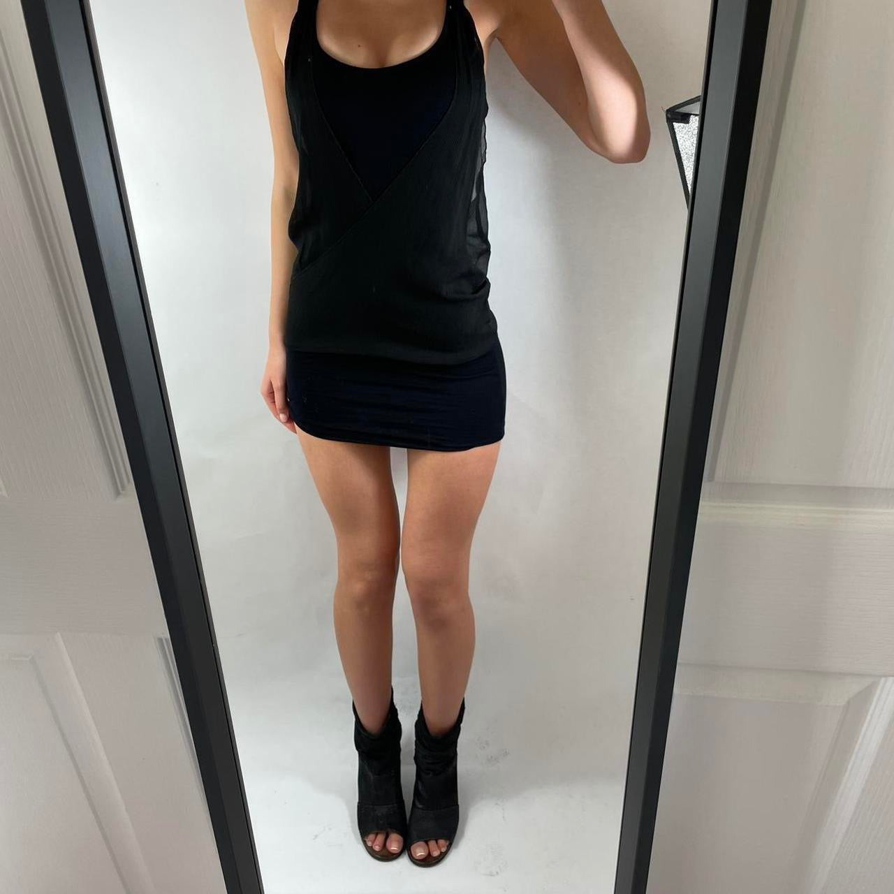 VINTAGE GUESS DOUBLE LAYERED MINI DRESS