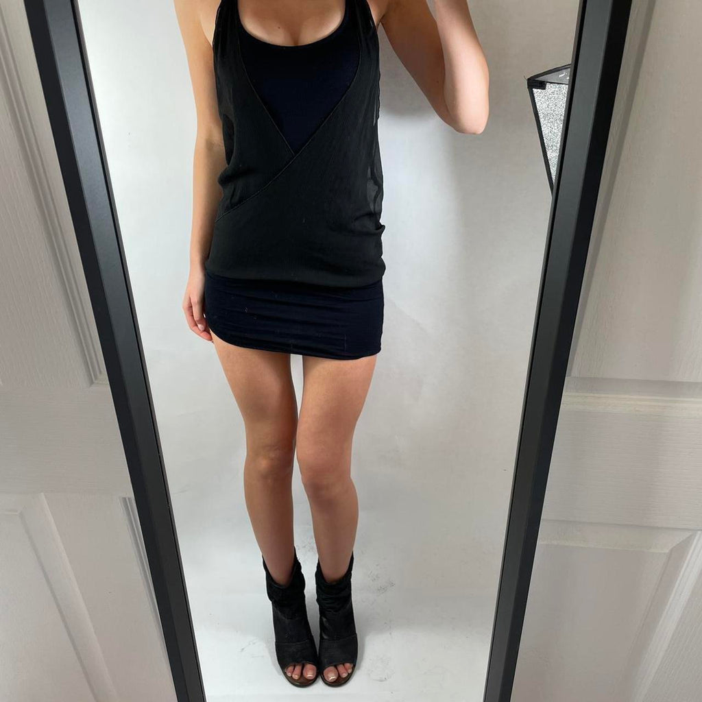VINTAGE GUESS DOUBLE LAYERED MINI DRESS