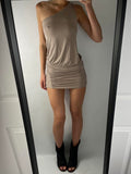 VINTAGE ASYMMETRIC MINI DRESS