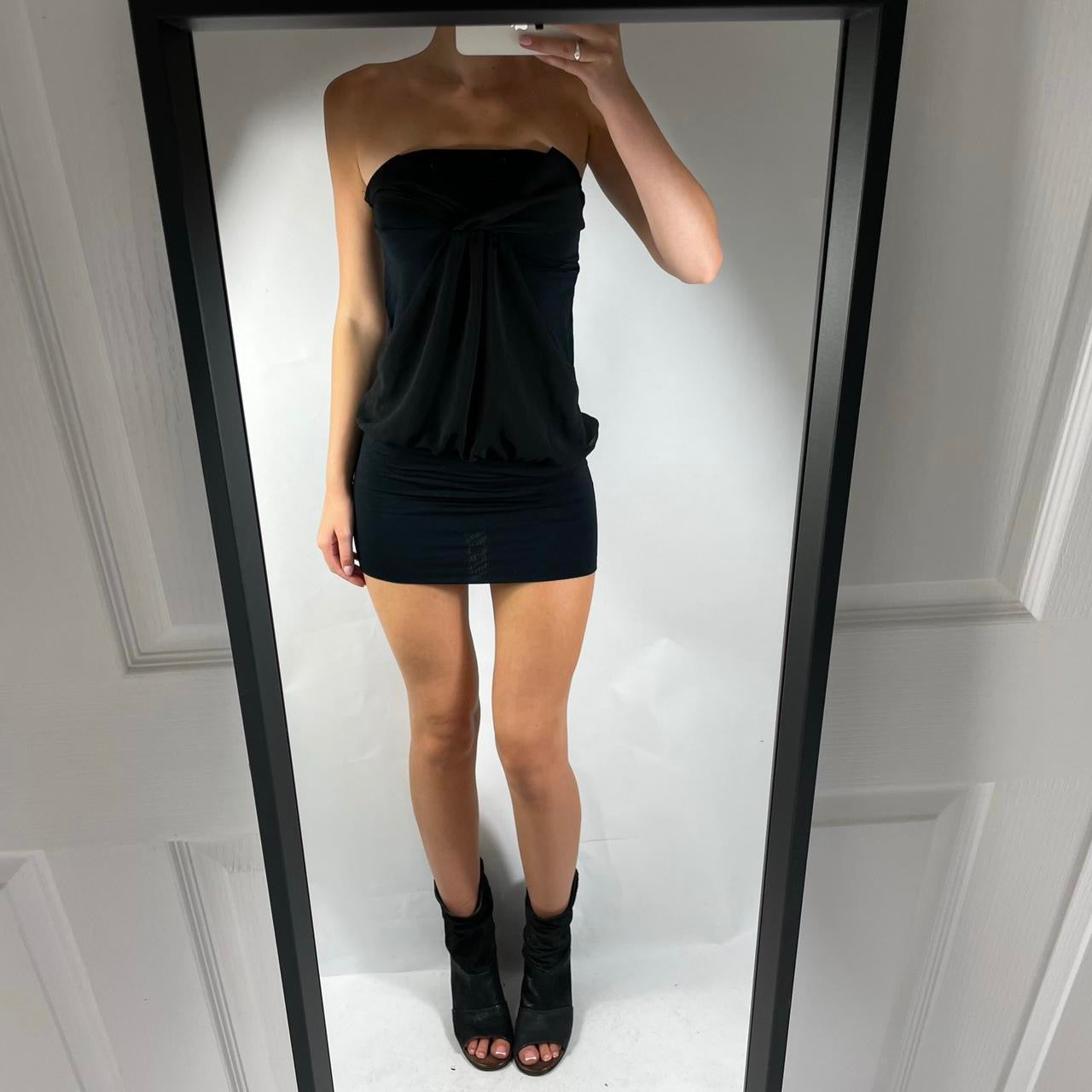 VINTAGE BANDEAU MINI DRESS