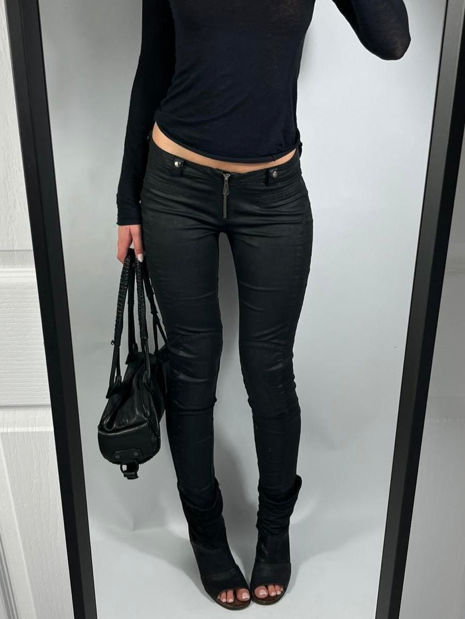VINTAGE GUESS LA ZIP LOW RISE JEANS