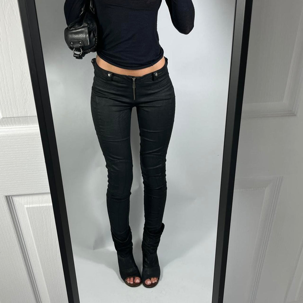 VINTAGE GUESS LA ZIP LOW RISE JEANS