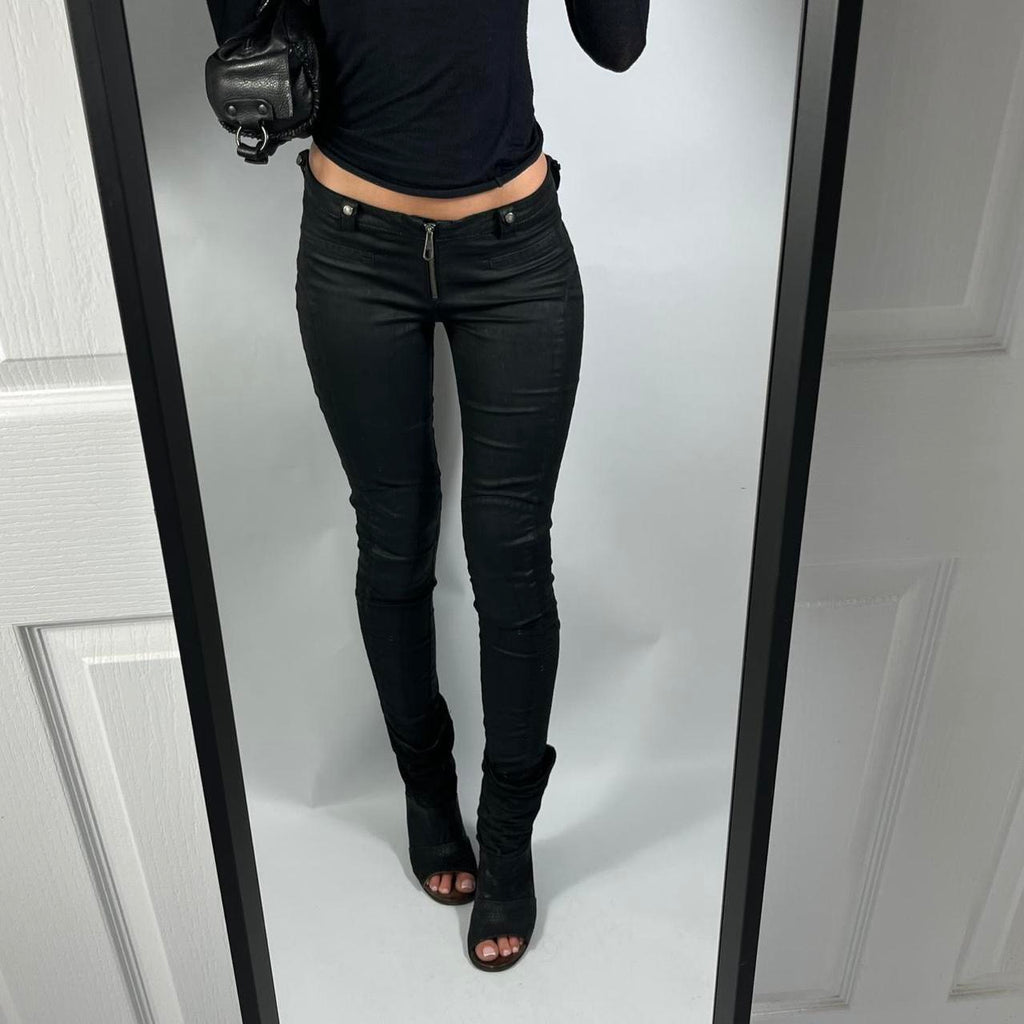 VINTAGE GUESS LA ZIP LOW RISE JEANS