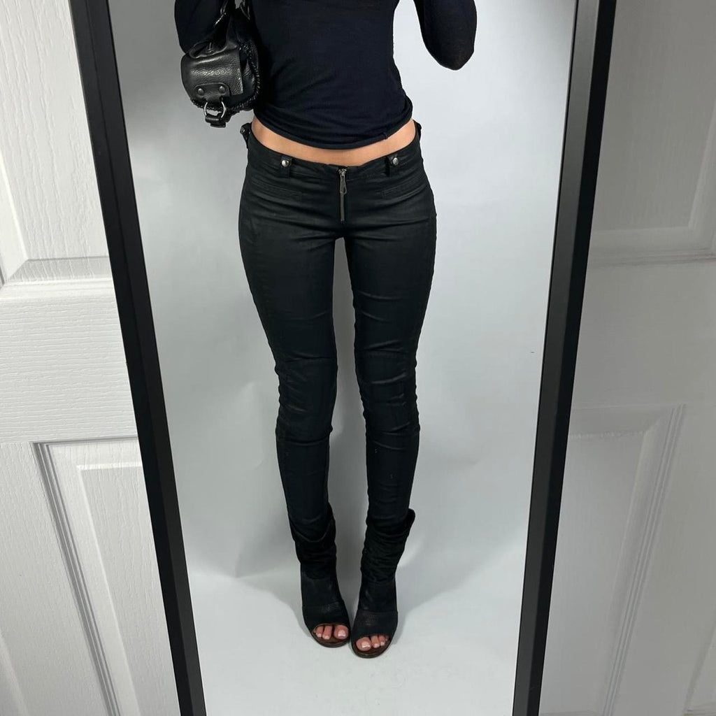 VINTAGE GUESS LA ZIP LOW RISE JEANS