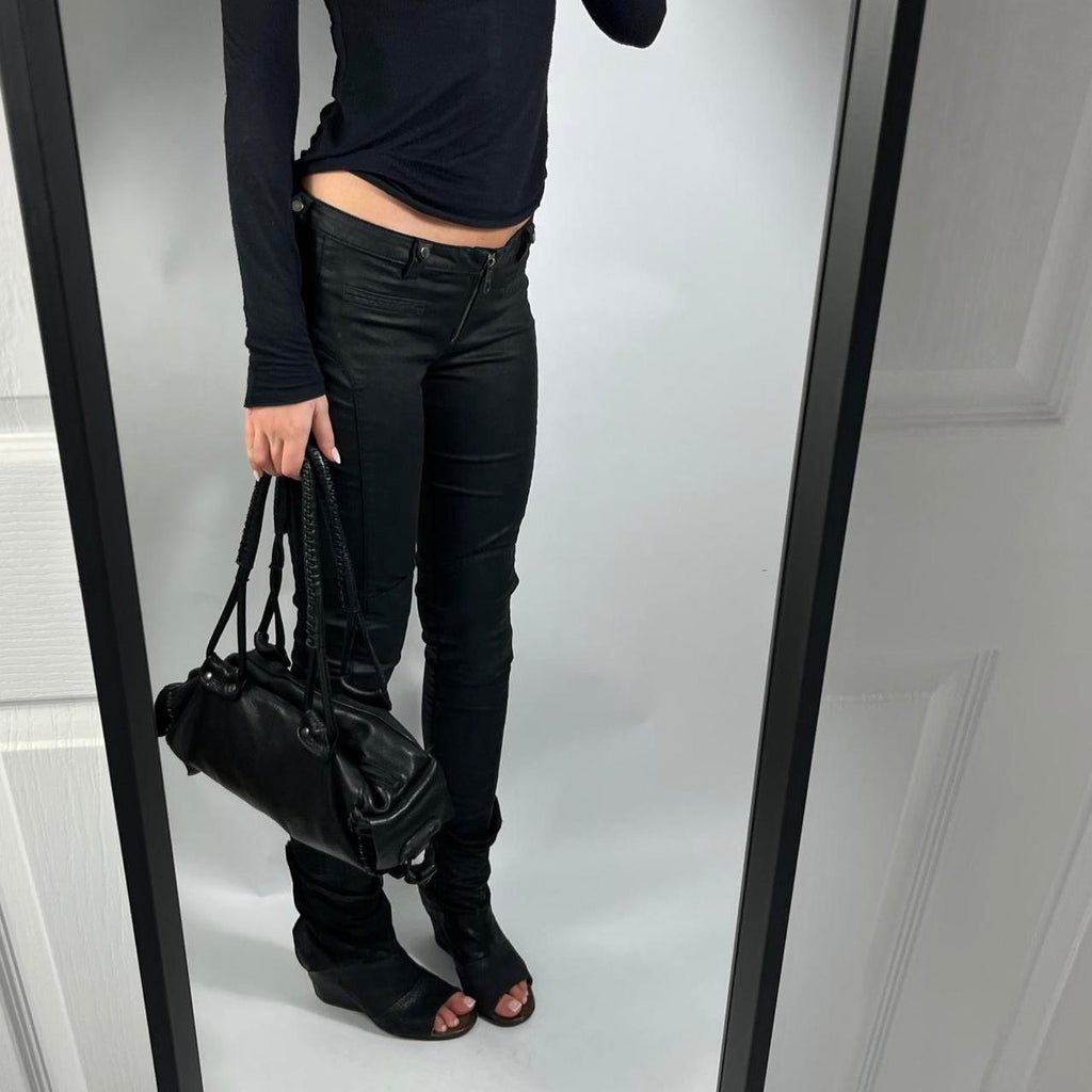 VINTAGE GUESS LA ZIP LOW RISE JEANS