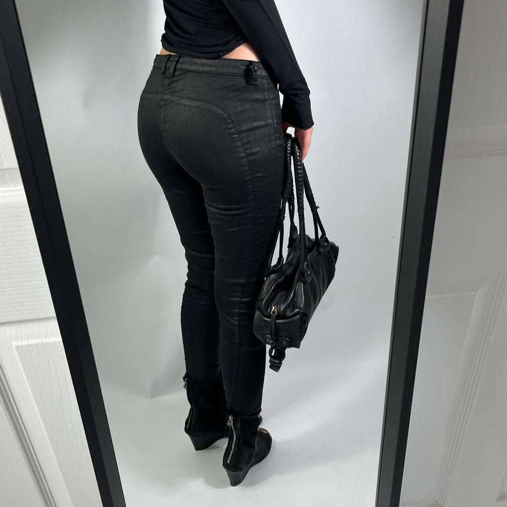 VINTAGE GUESS LA ZIP LOW RISE JEANS