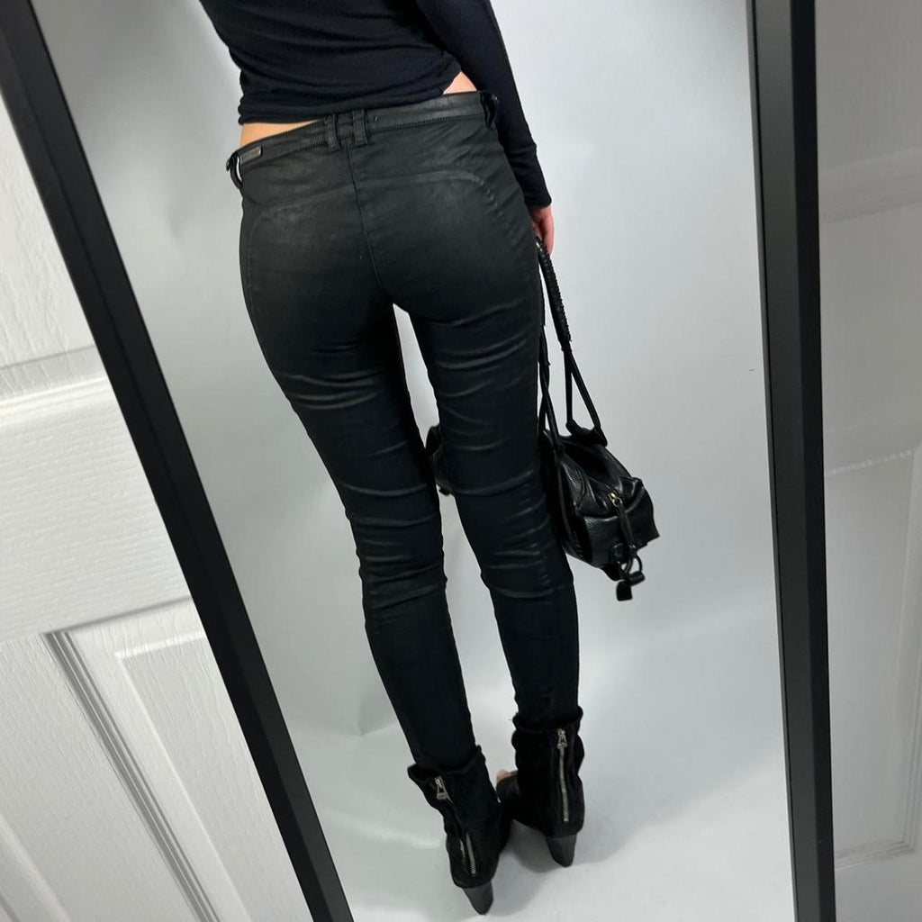 VINTAGE GUESS LA ZIP LOW RISE JEANS