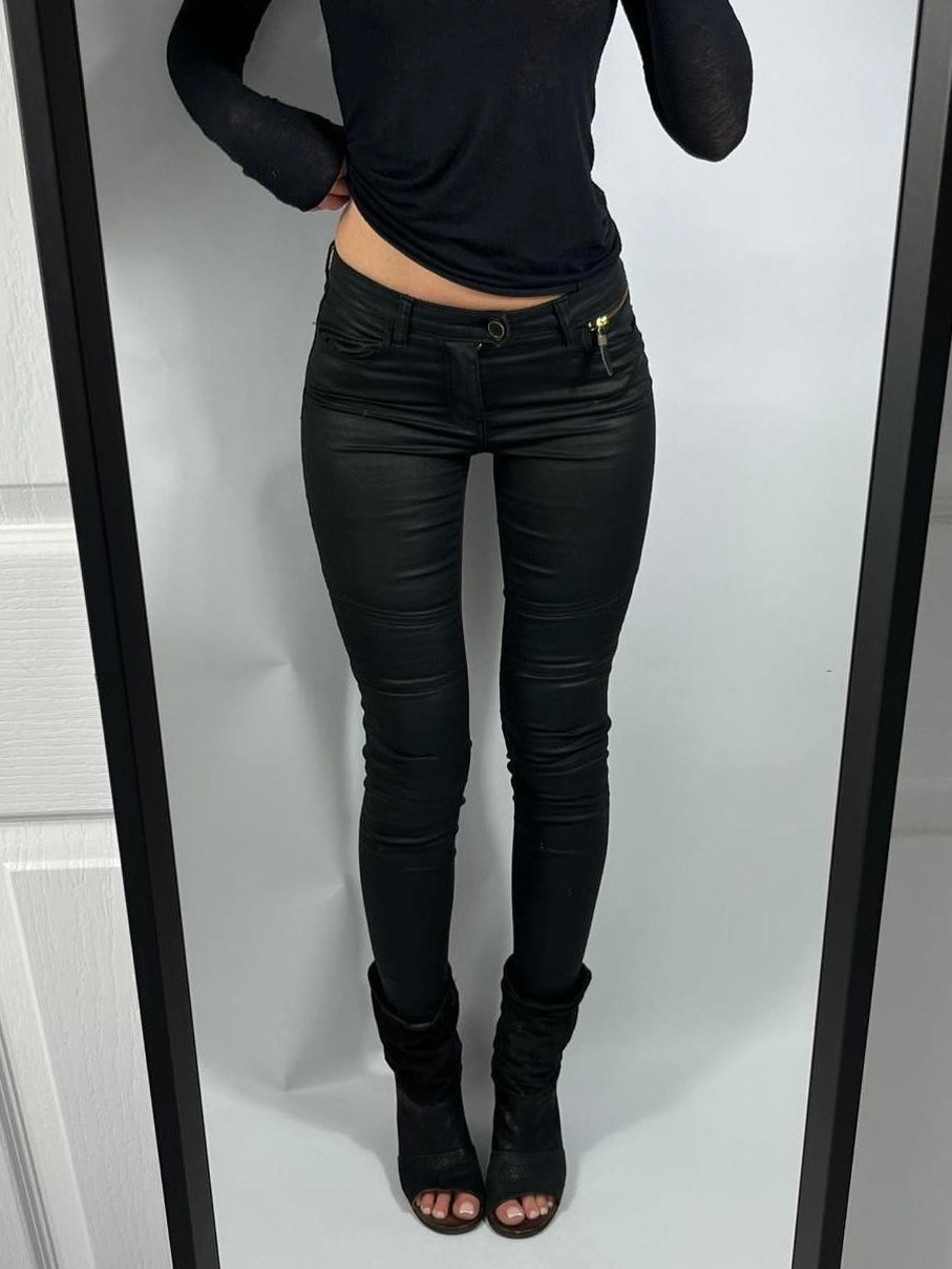 VINTAGE GUESS VERONIQUE BIKER MID RISE JEANS