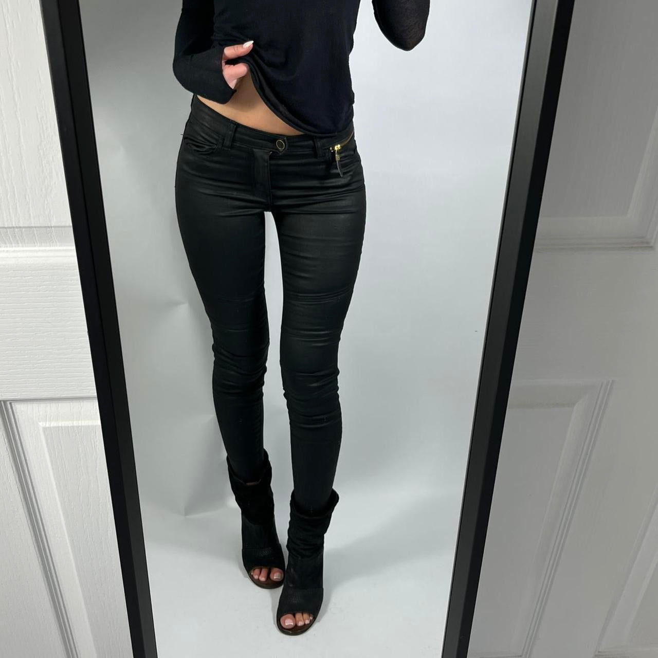 VINTAGE GUESS VERONIQUE BIKER MID RISE JEANS