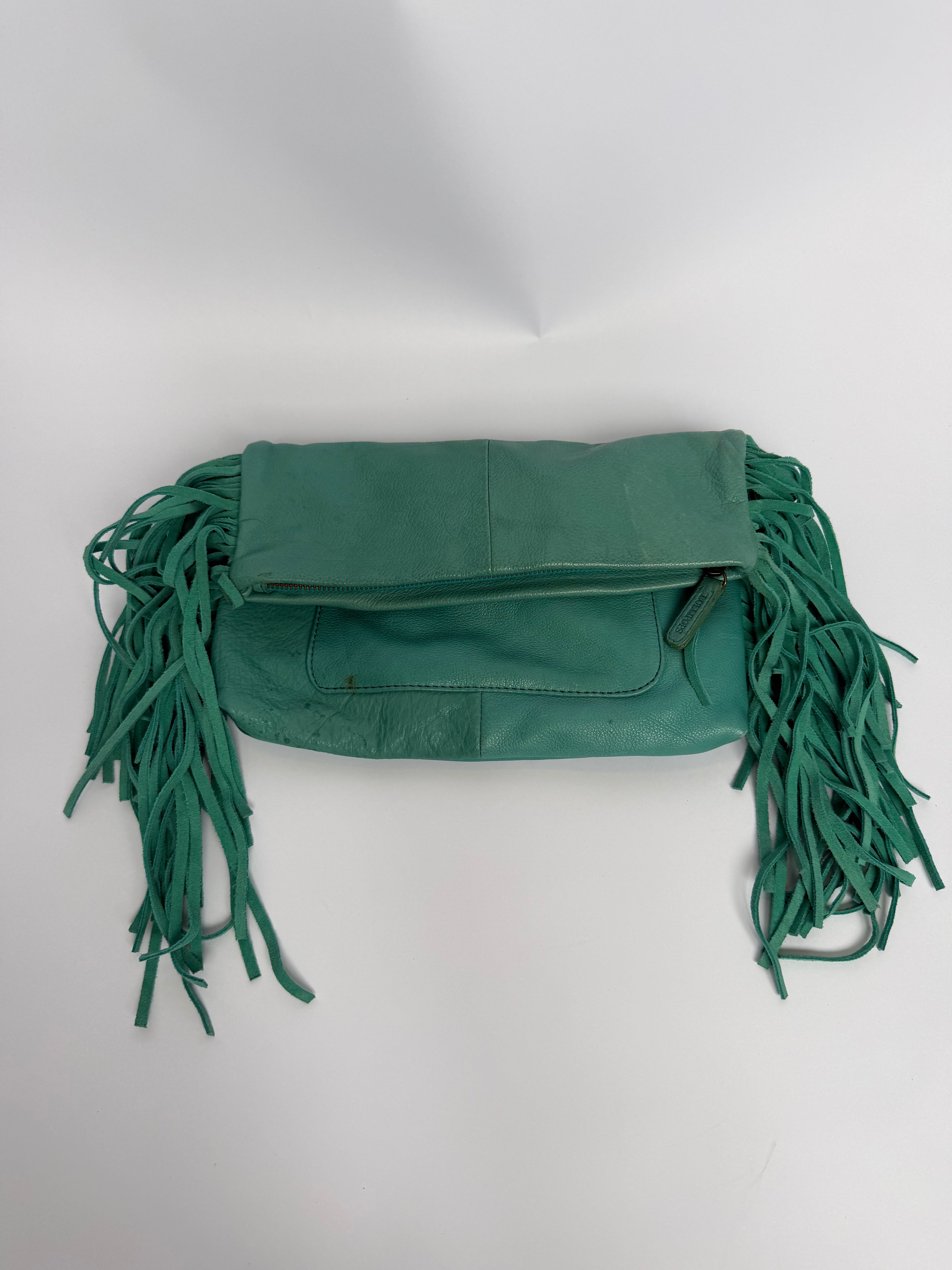 VINTAGE LEATHER FRINGE BAG