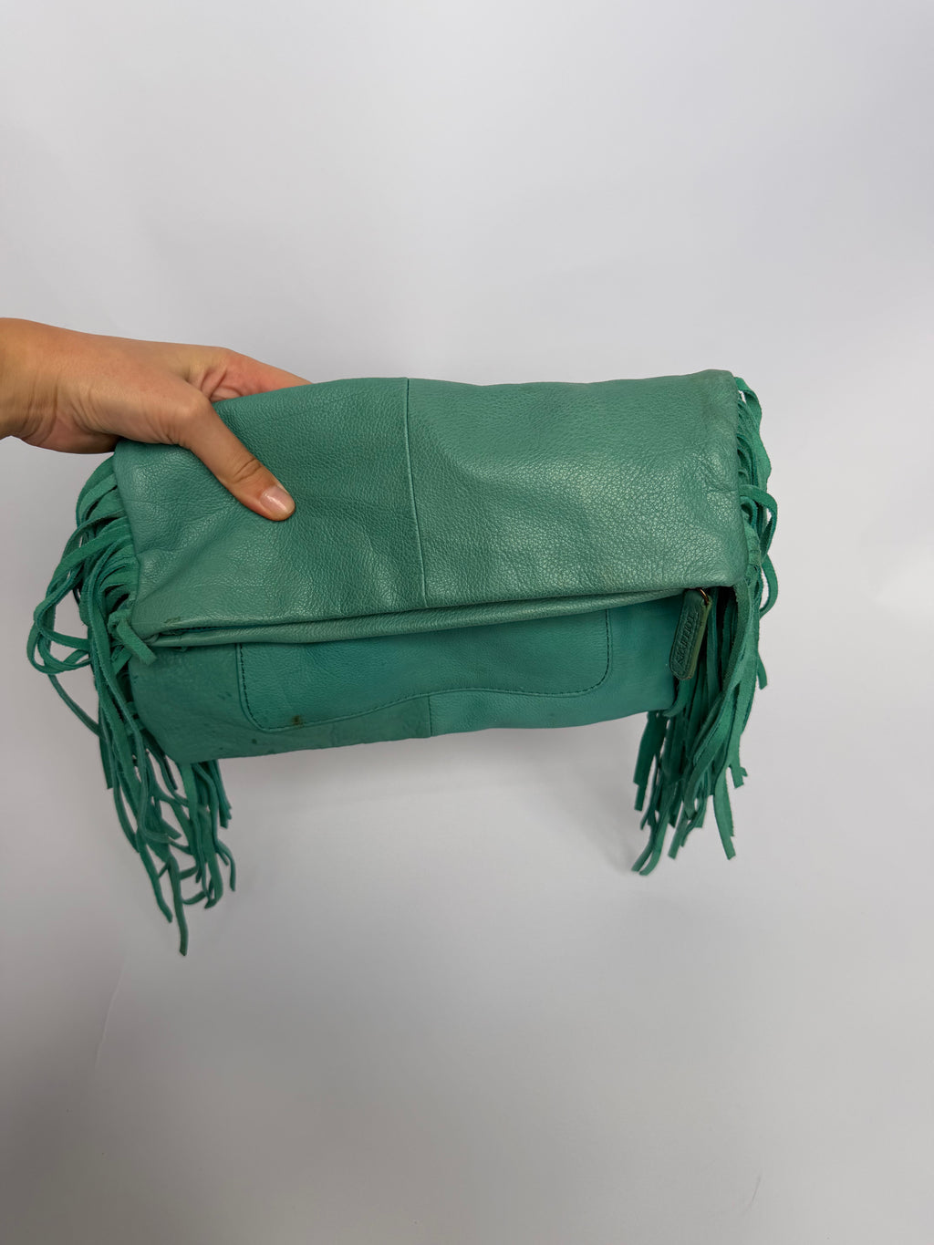 VINTAGE LEATHER FRINGE BAG
