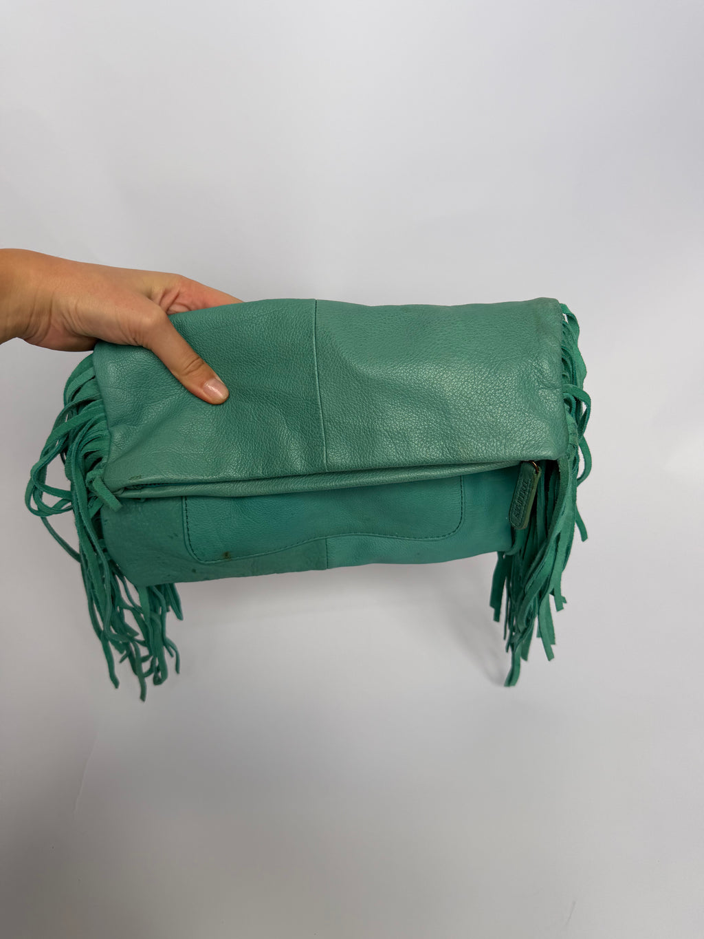 VINTAGE LEATHER FRINGE BAG