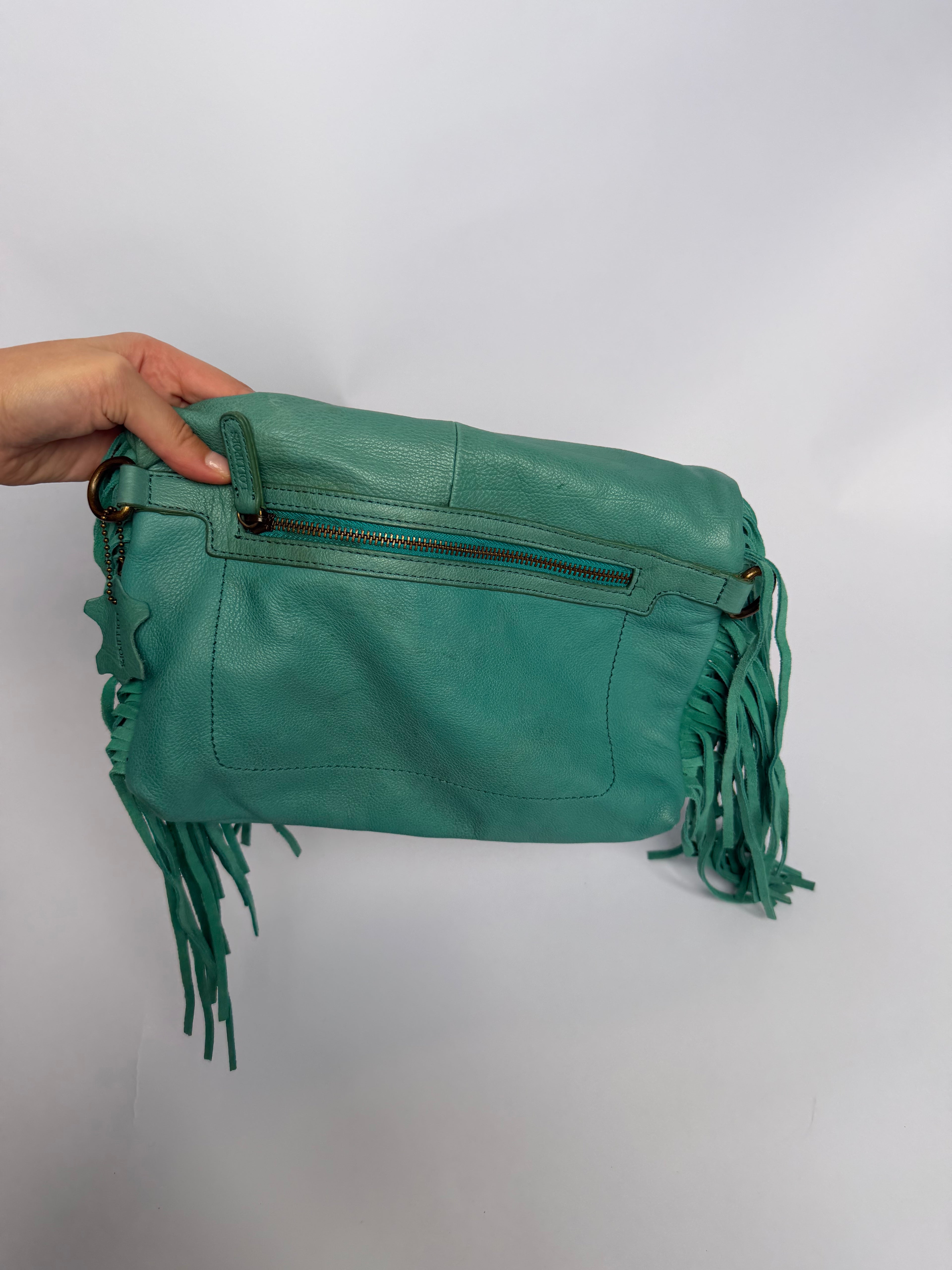 VINTAGE LEATHER FRINGE BAG
