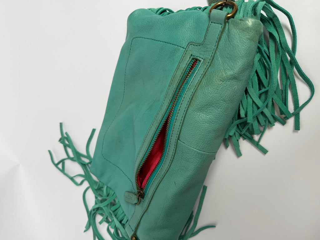 VINTAGE LEATHER FRINGE BAG