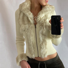 Load image into Gallery viewer, JANE NORMAN FAUX FUR CARDIGAN
