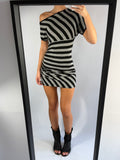 VINTAGE PINSTRIPE MINI DRESS