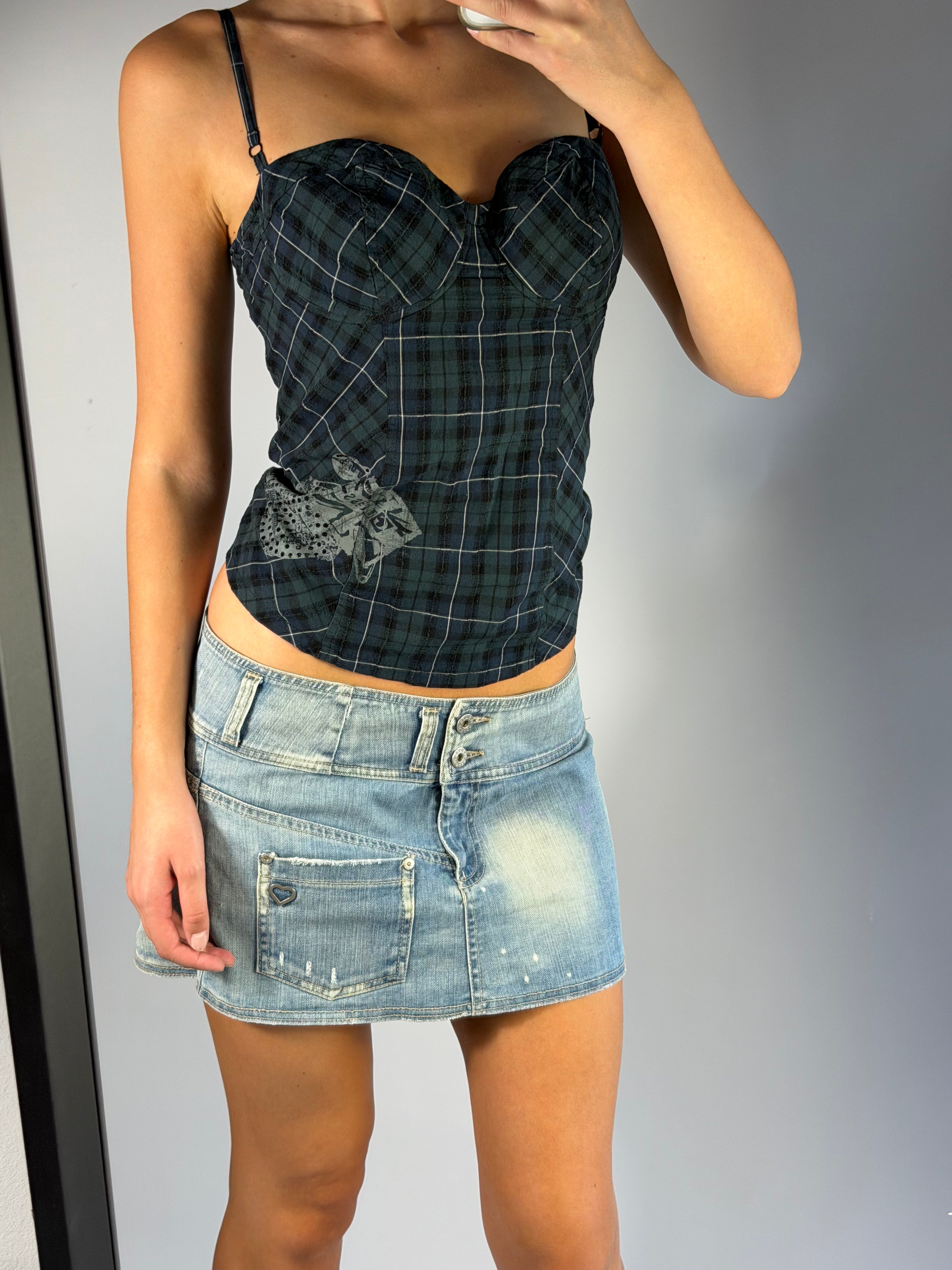VINTAGE GUESS BUSTIER TOP