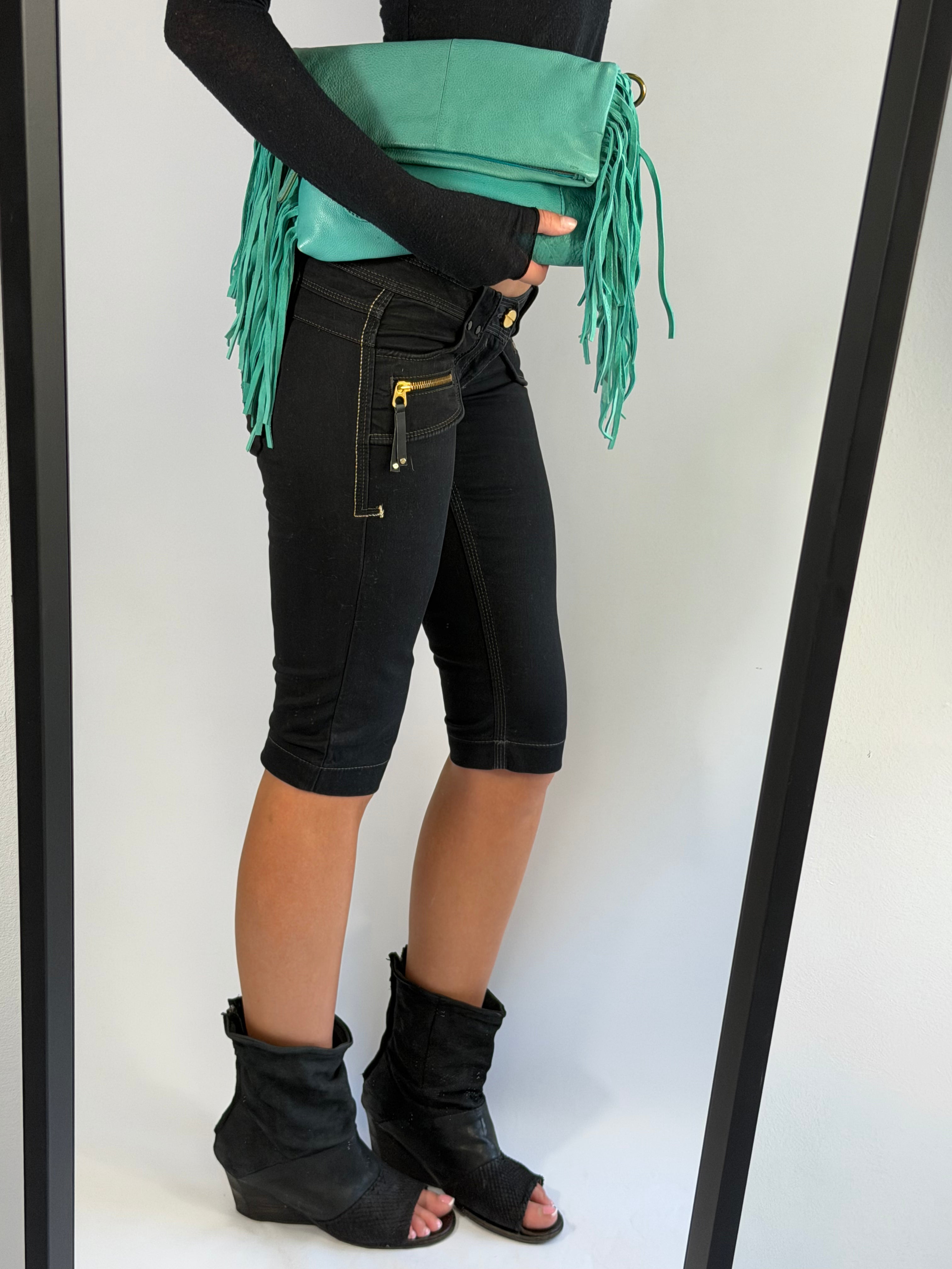 VINTAGE LEATHER FRINGE BAG