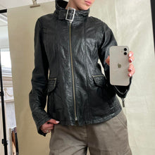 Load image into Gallery viewer, BLACK LEATHER JACKET
