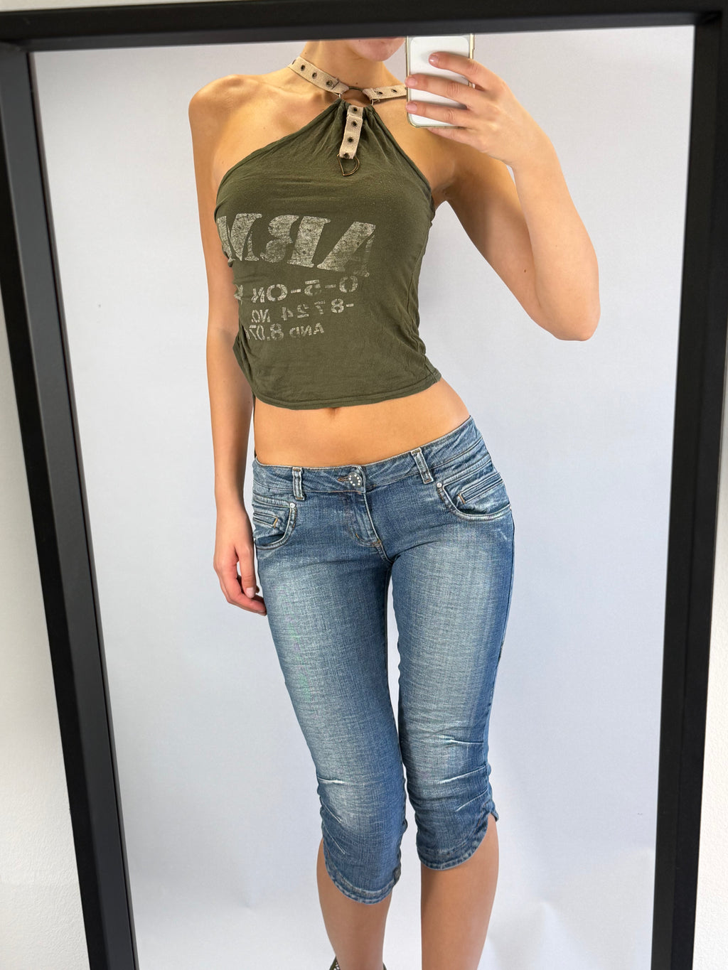 VINTAGE 'ARMY' CROP TOP