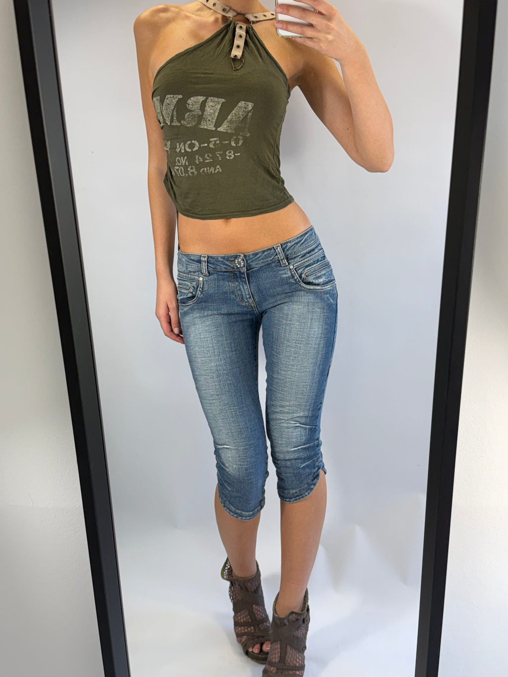 VINTAGE 'ARMY' CROP TOP