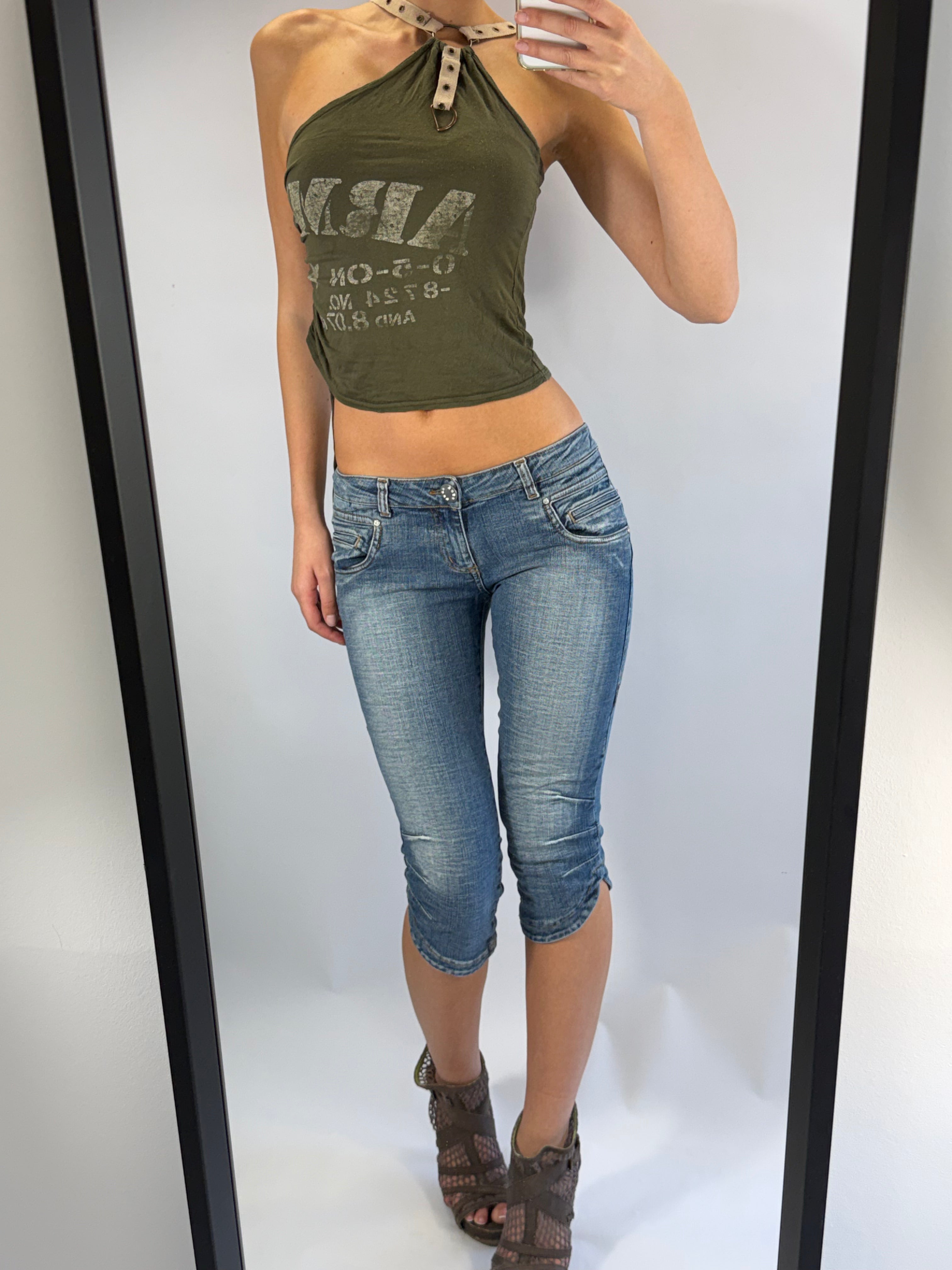 VINTAGE 'ARMY' CROP TOP