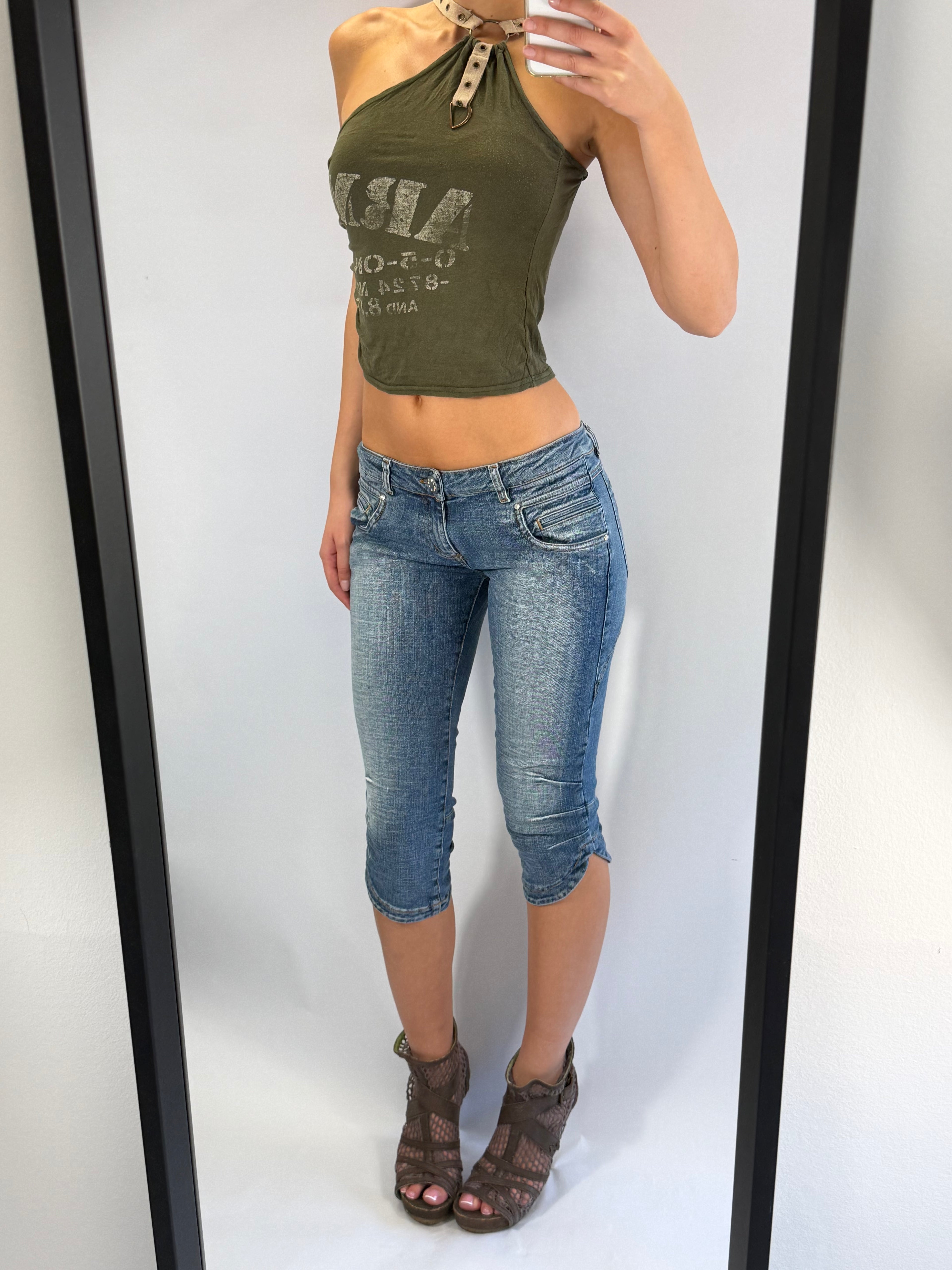 VINTAGE 'ARMY' CROP TOP