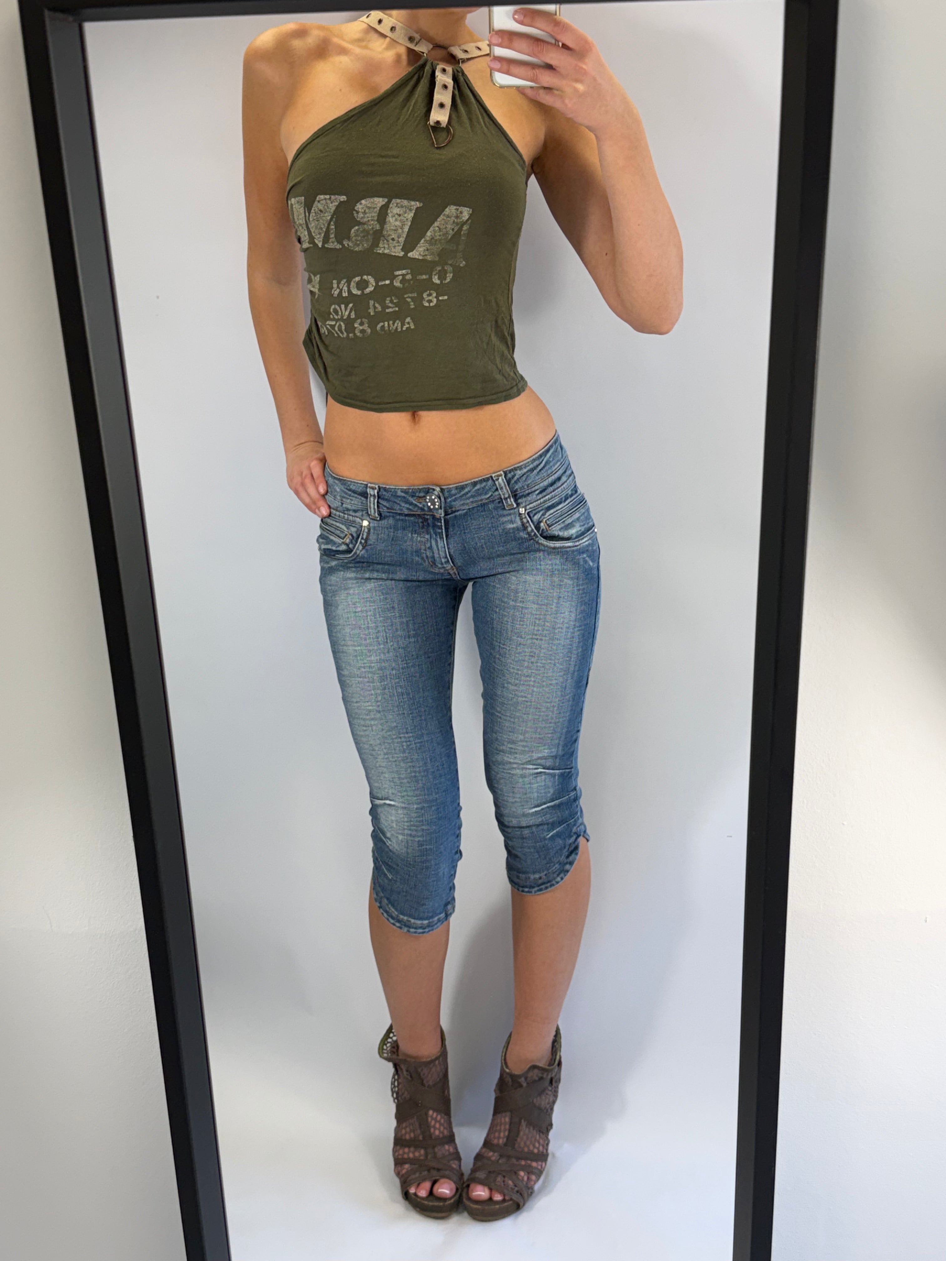 VINTAGE 'ARMY' CROP TOP