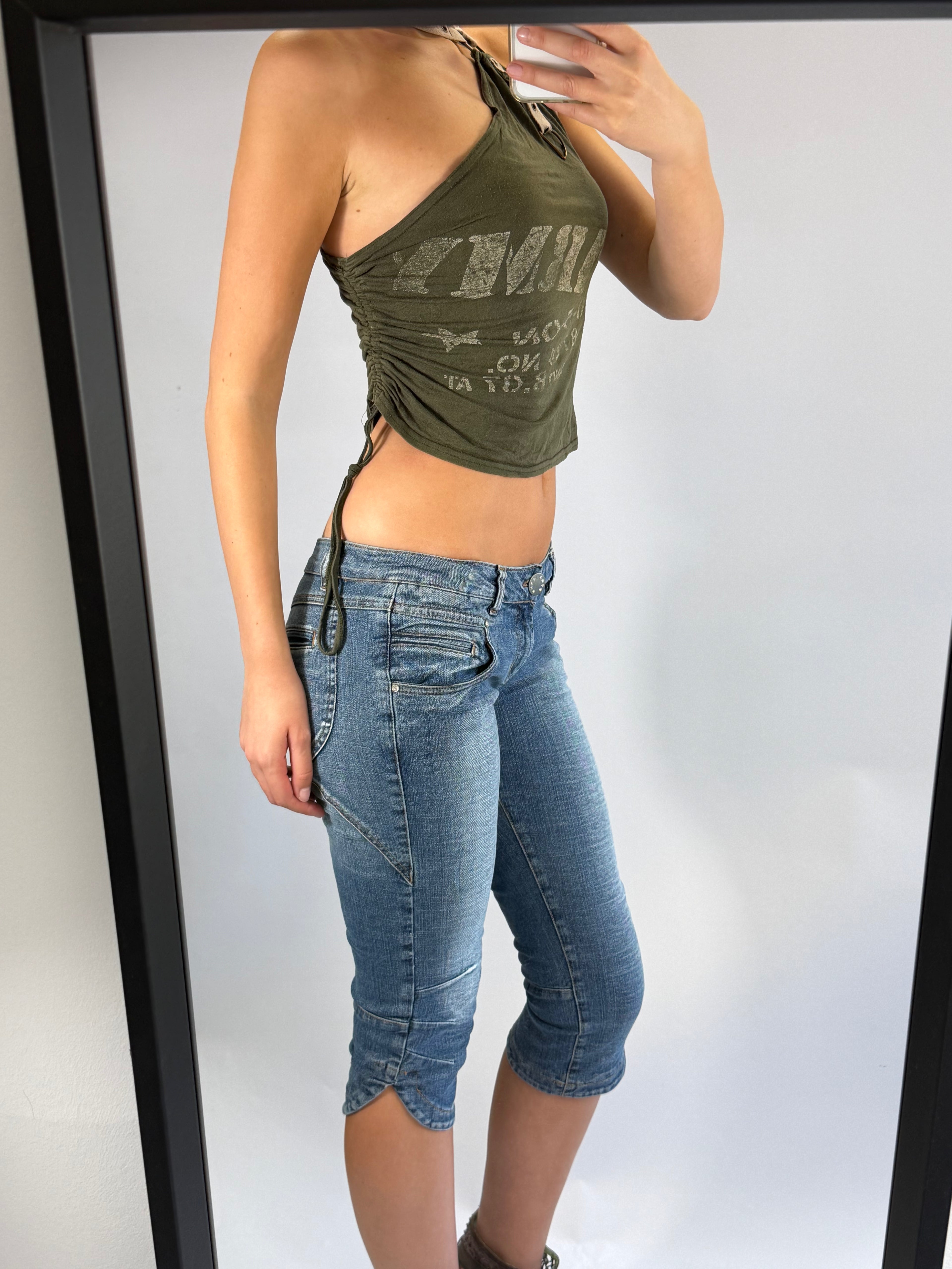 VINTAGE 'ARMY' CROP TOP