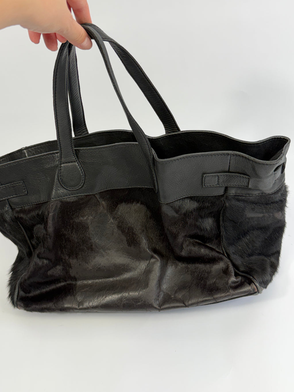 VINTAGE IKKS PONY FUR BAG