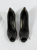 VINTAGE OPEN TOE HEELS EU40