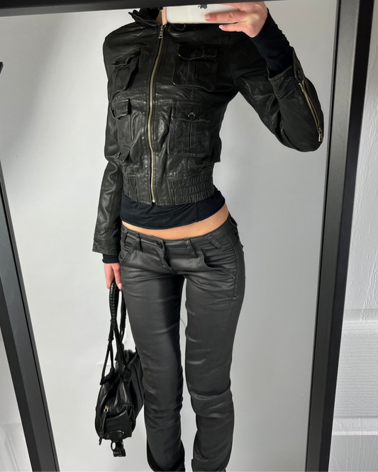 VINTAGE VERSACE LEATHER JACKET