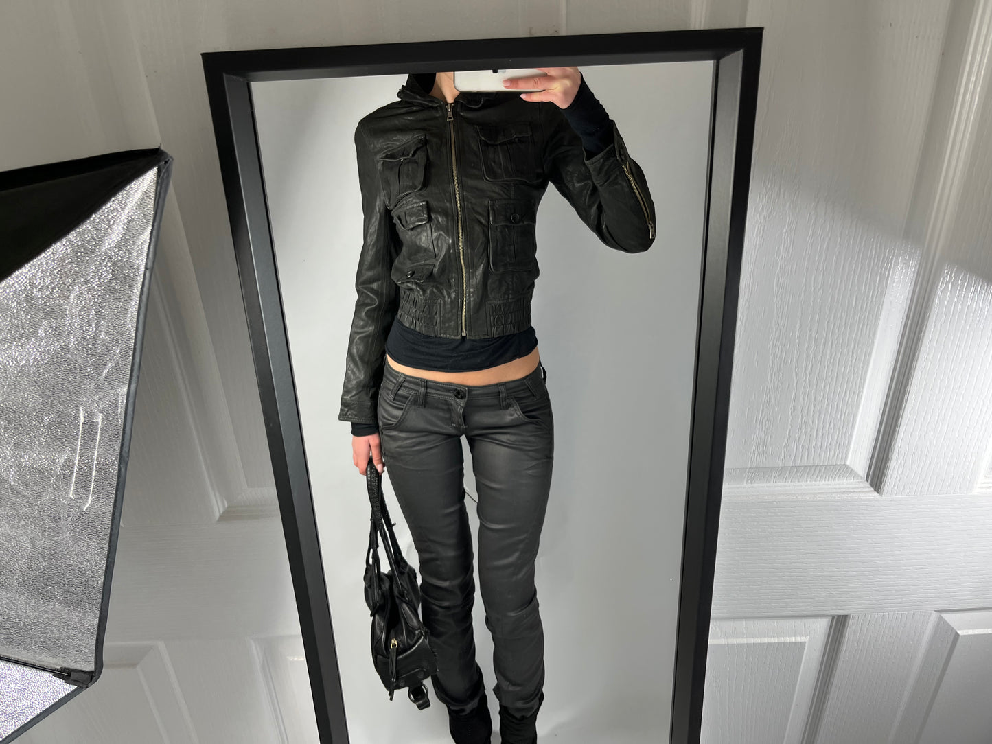 VINTAGE VERSACE LEATHER JACKET