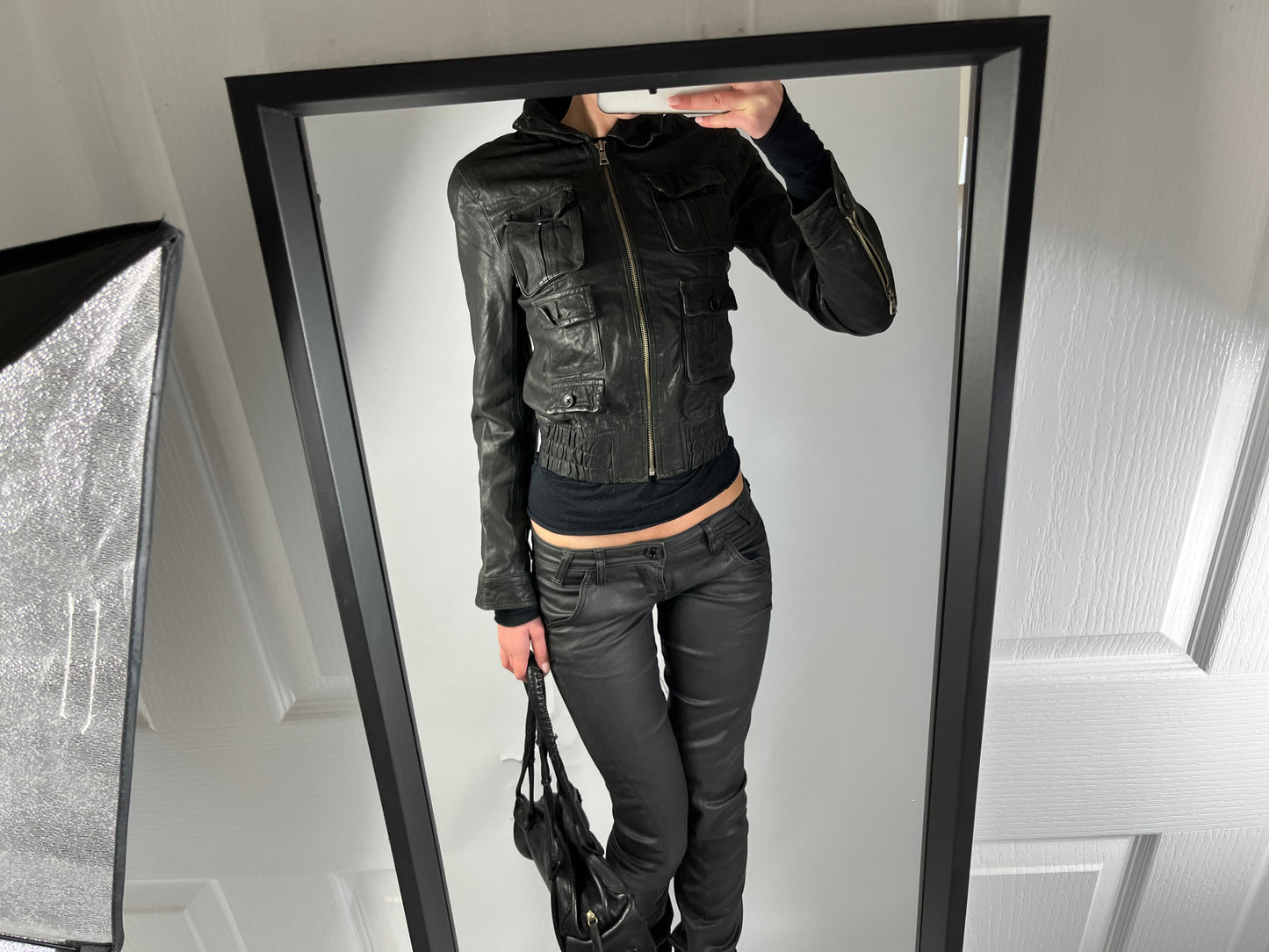 VINTAGE VERSACE LEATHER JACKET