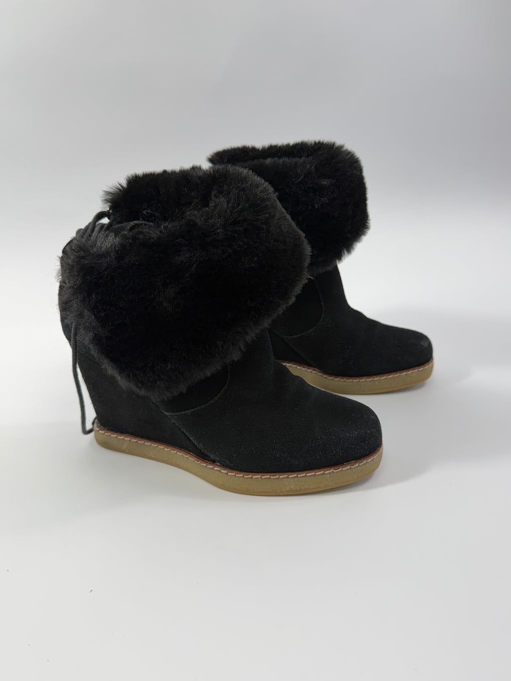 VINTAGE WEDGE SNEAKERS HEELS EU39