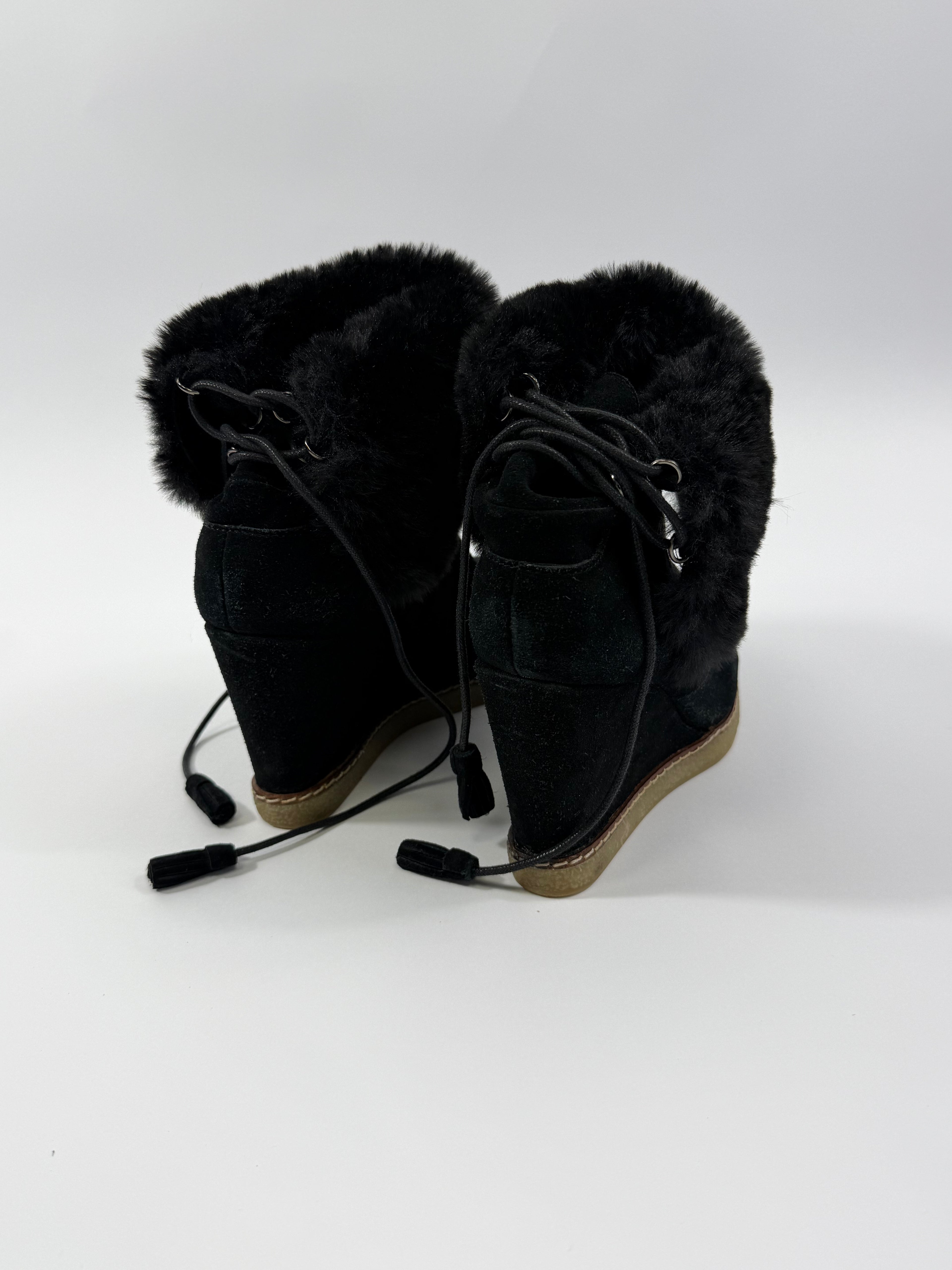 VINTAGE WEDGE SNEAKERS HEELS EU39