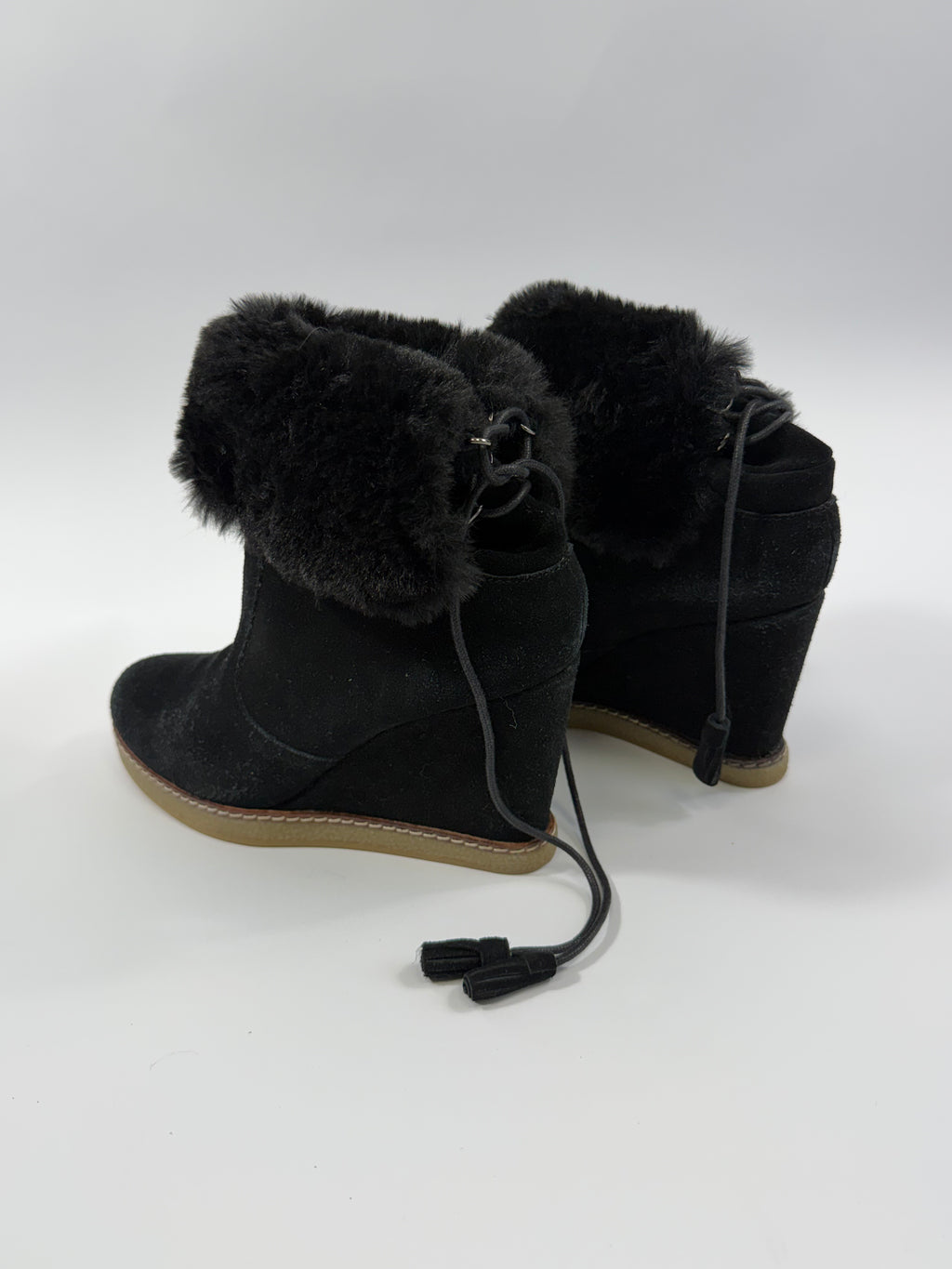 VINTAGE WEDGE SNEAKERS HEELS EU39
