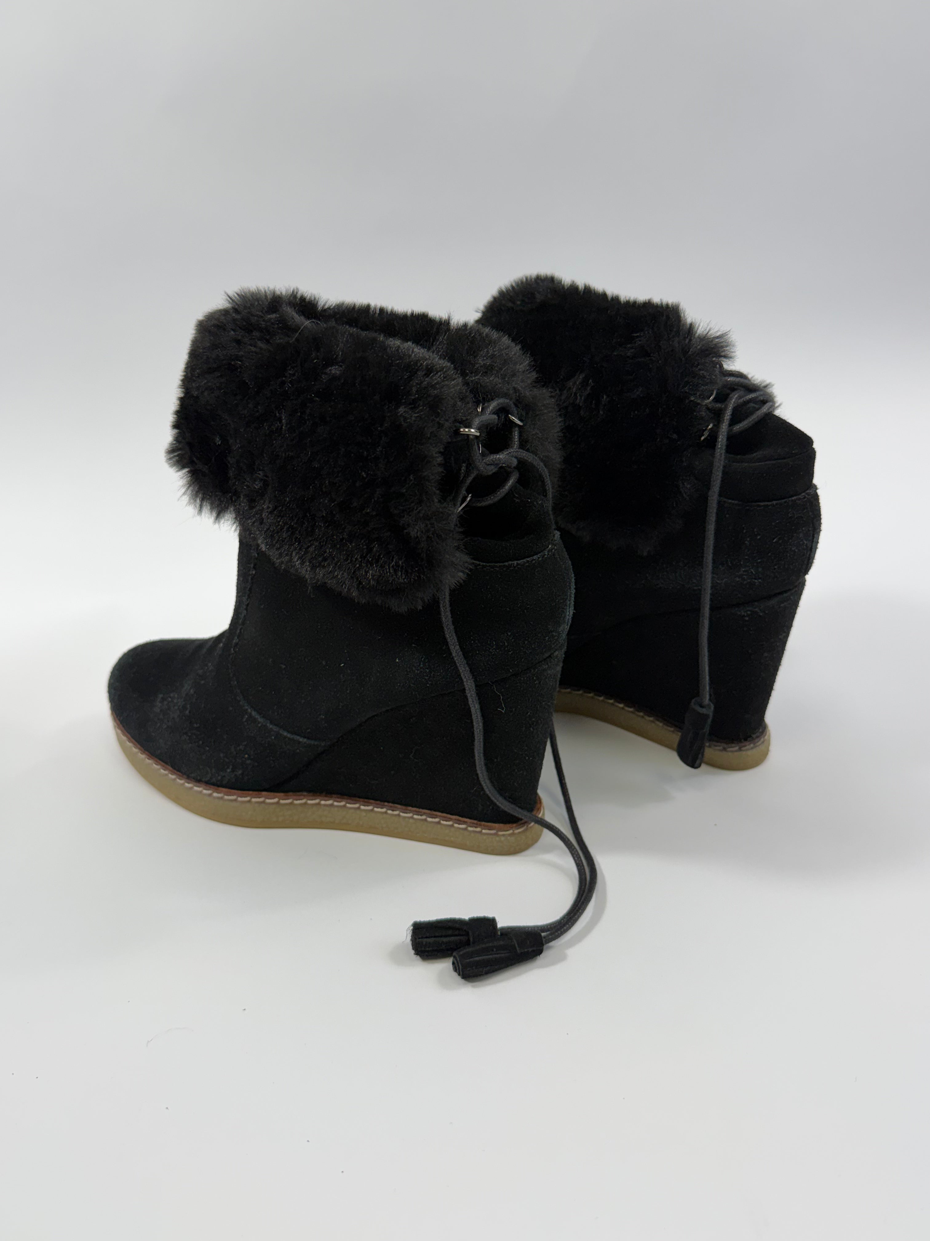 VINTAGE WEDGE SNEAKERS HEELS EU39