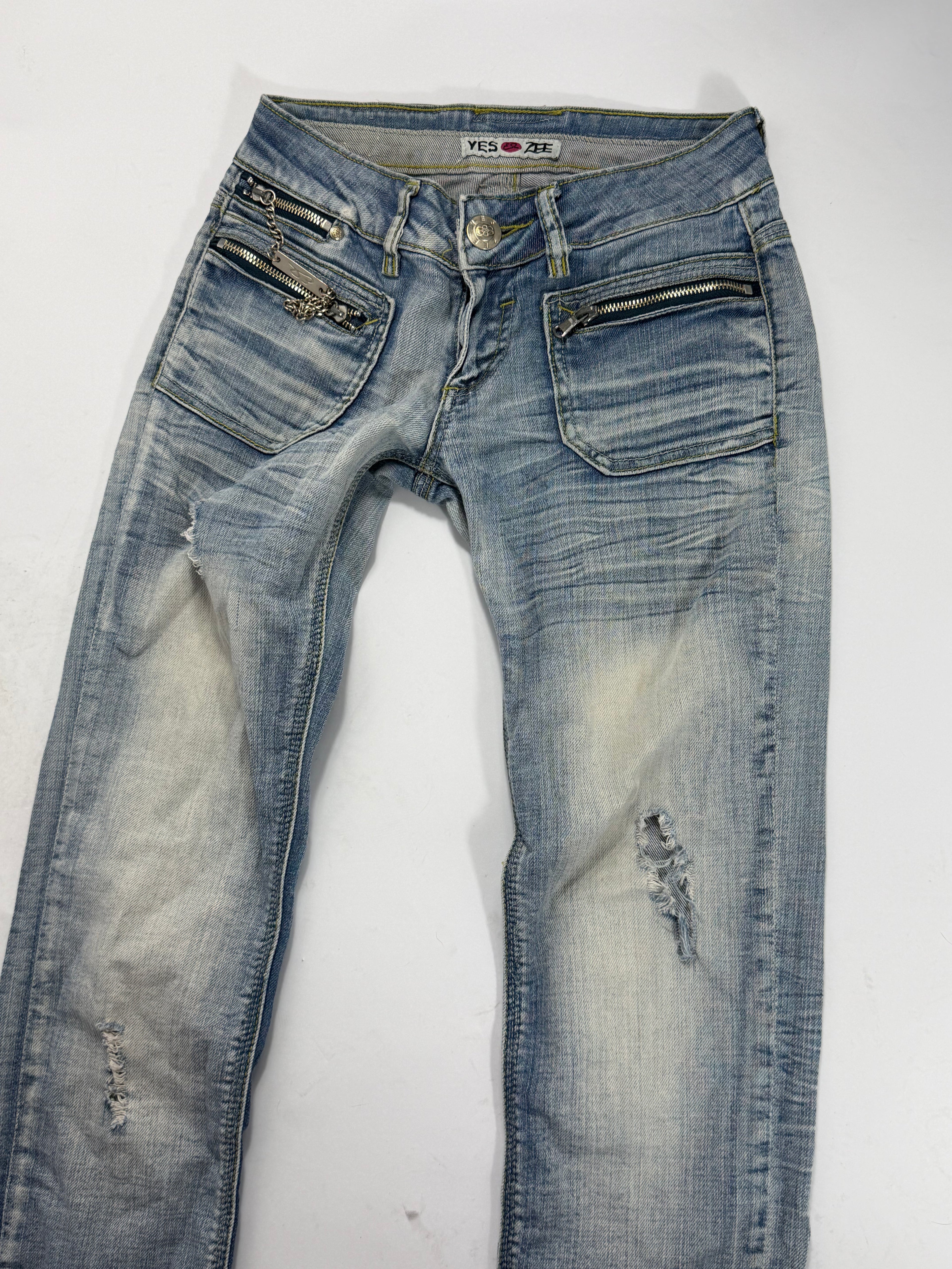 VINTAGE LOW RISE JEANS SIZE 25
