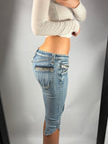 VINTAGE LOW RISE CAPRI JEANS SIZE 28